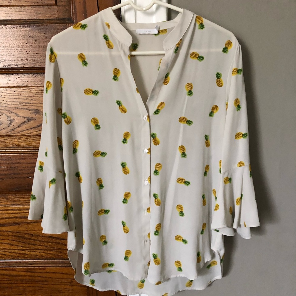 Lush pineapple print blouse